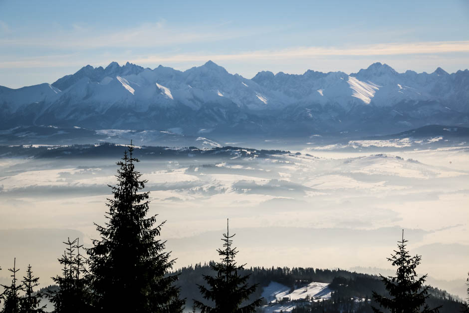 9 Panorama Tatr spod Schroniska PTTK na Turbaczu 2